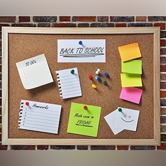 Office 2 Pack Cork Board For Walls 115x 158 Inch Hanging Bulletin